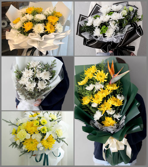 陕西渭南市临渭区孝义镇白事花束代送